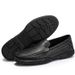Suitable For All Seasons Autumn New Men's Casual Shoes Slip-On Breathable Genuine Leather Loafers_vogvips.com