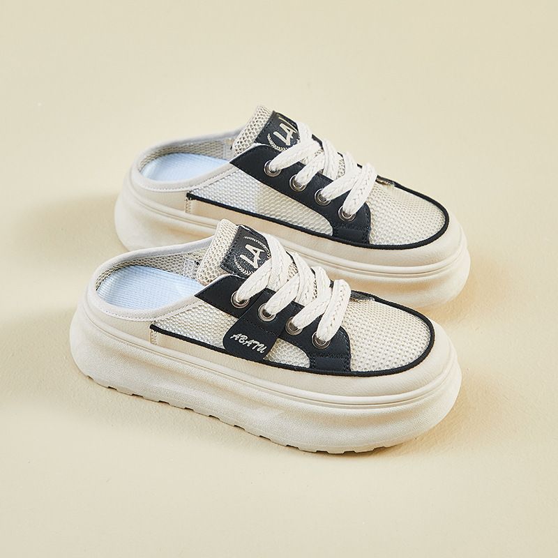 Little White Shoes Female Students Thick-soled Heightening Shoes Mesh Breathable Casual Shoes_vogvips.com