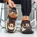 Trendy Dad Sneakers Thick Bottom Heightening Men's Casual Sports Shoes Spring Summer New Style Round Toe Low Top EVA_vogvips.com