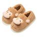 Women's For Autumn And Winter, Indoor Non-Slip Cartoon Cute Monkey Warm Fleece Thick Sole Girls' Cotton Slippers_vogvips.com