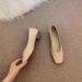 Small Man Height Increase 3cm Shallow Mouth Single Shoes Women's Head Grandma Soft Sole Comfortable Doudou Shoes_vogvips.com