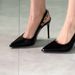 Petite Height-Increasing High-End Desire Professional Shoes Internet Celebrity New Pointed Toe Black Soft_vogvips.com
