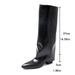 Women's Retro Style Over The Knee Boots Black Chunky Heel Tall Western Riding New Style_vogvips.com