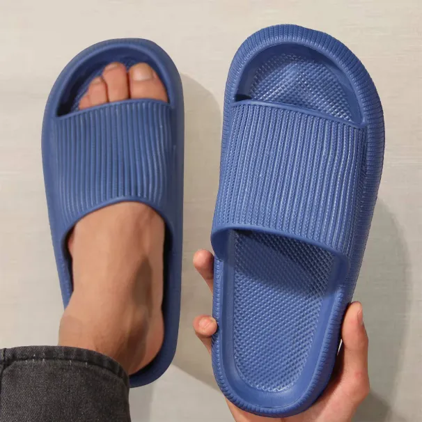 Eva's Simple Men's For Man Size 45 Poop Slippers.Wearing Soft-Soled Anti-Slip Shoes In Summer.And Women's Slippers_vogvips.com