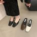 Elegant High Heel Closed Toe Mules For Women, 2025 Spring/Summer New Style, Chunky Heel, Comfortable, Shallow Mouth_vogvips.com