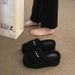 European Style Height-Increasing Thick-Soled Furry For Women, High-End Feel, 2025 New Spring And Autumn Trendy_vogvips.com