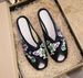 Embroidered Cloth Shoes, Fabric Outer Summer Cool Slippers, Chinese Style Auspicious Clouds, Fish Mouth Women's Shoes_vogvips.com