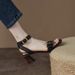 Women's High Heels 2026 Summer New Elegant Retro Square Open Toe Chunky Heel Sandals With Back Zipper Wholesale_vogvips.com