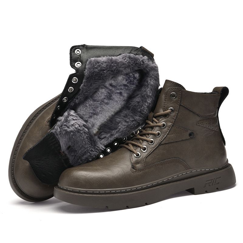 Martin Boots Men's High-top Boots Wind Tooling Shoes Young And Young Retro Casual Leather Boots Men_vogvips.com