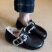 Integrated Leather Polished Birkenstocks Women's Non-slip Outer Wear Comfortable Plush Shoes_vogvips.com
