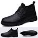 European Warm Series 2021 Autumn Martin British High Mid Top Casual Leather Shoes Work Men's Korean Style Trendy Short Boots_vogvips.com