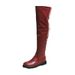 2025 Autumn Winter New Large Size 41-43 Over-the-Knee Women Square Heel Elastic Fashion Sleeve Long Boots_vogvips.com