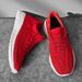 Men's New Sports Flying Woven Socks, Men's Casual Running Shoes, Fluorescent Popcorn Couple Shoes_vogvips.com
