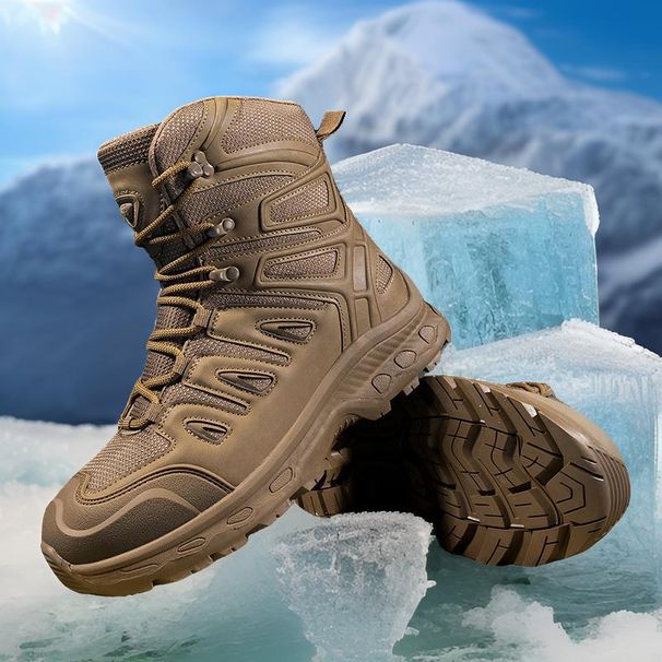 Large Military Boots, Men's Land Combat Boots, Combat Hiking Shoes, Outdoor Hiking Men's Training Boots_vogvips.com