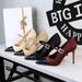 High Heels, Thin Heels, Light Mouth Color Matching, Pointed Rhinestones, One Word With Super High Heels, Single Shoes, Women's Shoes_vogvips.com