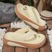 Summer EVA Thick Soled 6cm Flip Flops For Women To Wear Outside To Increase Height, Soft Sole, Wear Resistant Flip Flops Ins Trend_vogvips.com