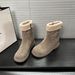 6CM Height Increase Warm Lamb Wool Thick Sole Short For Women Outdoor Wear 2025 New Casual Versatile Side Zipper Snow_vogvips.com