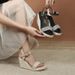 Women's Summer Wedge Platform Sandals High Heel Open Toe Straw Braided Rope Sole Fashion Footwear_vogvips.com