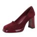 9987 High-end Square Toe Suede Women's Waterproof Platform, Thick Heel, Super, Single Shoes, Plain And Simple High_vogvips.com
