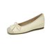 French Fairy Style Bow Inner Height-increasing Single Shoes Female Shallow Mouth Gentle Evening Ballet Shoes_vogvips.com