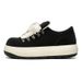 Men's Thick Soled Loafers Lace up Athletic Sneakers round Toe Height Increasing Low Top Spring Summer Style Cute Quirky Size 208_vogvips.com