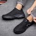 Popular Outdoor Hiking Shoes For Men, Soft-soled, Non-slip, Sporty Casual Versatile, Fleece-lined, Warm, Dad Shoes,_vogvips.com