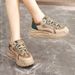 KT2804 New Simple Women's Shoes 2024 Autumn Korean Version Breathable Sports Heightened Thick Bottom Student Casual Shoes_vogvips.com