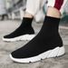 Large Size Sock Plush Thermal Couple Shoes, Camouflage High Top Casual Men's Cotton Shoes_vogvips.com