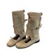 2025 New Niche Fashionable Melard Summer Boots For Women With Bowknot Hollow Breathable Casual_vogvips.com