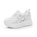 Women's Thick-Soled White Sneakers For Petite Women, 2026 Summer Model, Light Luxury Popular Style, Shallow Breathable_vogvips.com