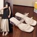 2025 Summer New Fashion Chunky Heel Bowknot Transparent High Heels For Daily Casual Wear_vogvips.com