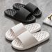 Leaking Slippers Women's Quick-drying Shoes Non-slip Home Hollow Holes Bathing Sandals Men's Indoor Home Breathable Slippers_vogvips.com