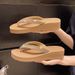 Minimalist High Heeled Sandals for Women Sparkling Rhinestone mid Heel Flip Flops Summer Fairy Style Non Slip Wear Resistant_vogvips.com
