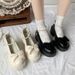 Mary Jane 2024 Spring And Autumn New Flat Single For Women Summer Soft Sole Granny With Bowknot Small Leather Shoes_vogvips.com