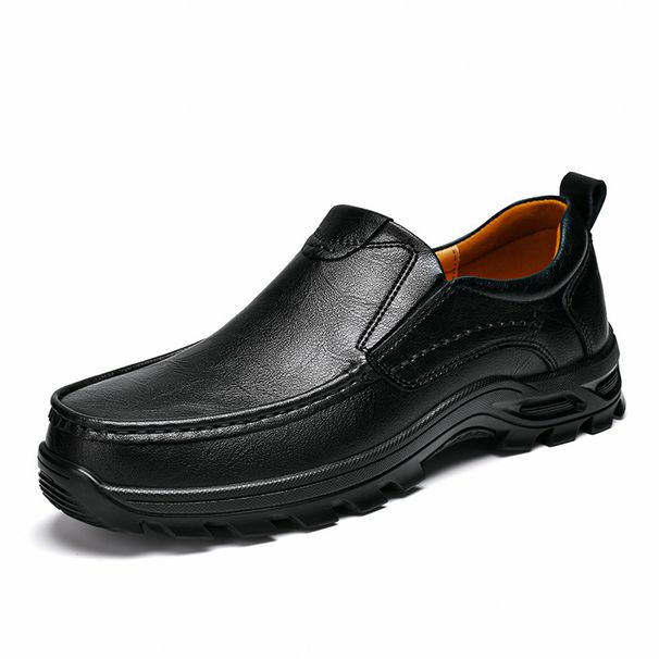 Men's Shoes Outdoor Big Head Leather Shoes Tooling Casual Shoes Low Top Cover Foot Surface Large Size Loafers Dad Shoes_vogvips.com