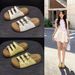 Korean Style Three-breasted Platform Slippers Women's Outer Wear Casual Versatile Beach Shoes Non-slip Women's Slippers_vogvips.com