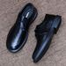 Men's 2026 New Model Breathable Retro Flat Casual Business Fashionable Versatile Men's Leather Shoes_vogvips.com