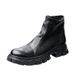 European Warm Series New Fleece-Lined For Men High-Top Leather Shoes British Men's Martin Trendy Motorcycle Boots_vogvips.com