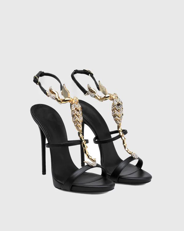 2025 Spring New Round Stiletto High Heels Elegant Slimming French Fashion Sexy Exquisite Open Toe Women's Sandals_vogvips.com