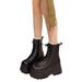 Trendy Girl Height Increasing Shoes 2025 New Model Slimming Thick Sole British Style Short Martin High Heel Motorcycle_vogvips.com