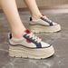 W3672 New 2024 Summer And Autumn Women's Shoes With Inner Height Increase Thick Sole Students Wear Resistant And Versatile Breathable Sneakers_vogvips.com