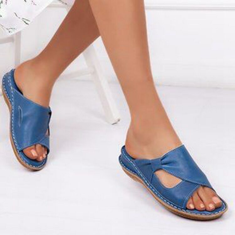 Large Size Cool Women, Spring/summer 2025 New Item, Flat Bottomed Outer Slippers For Women_vogvips.com