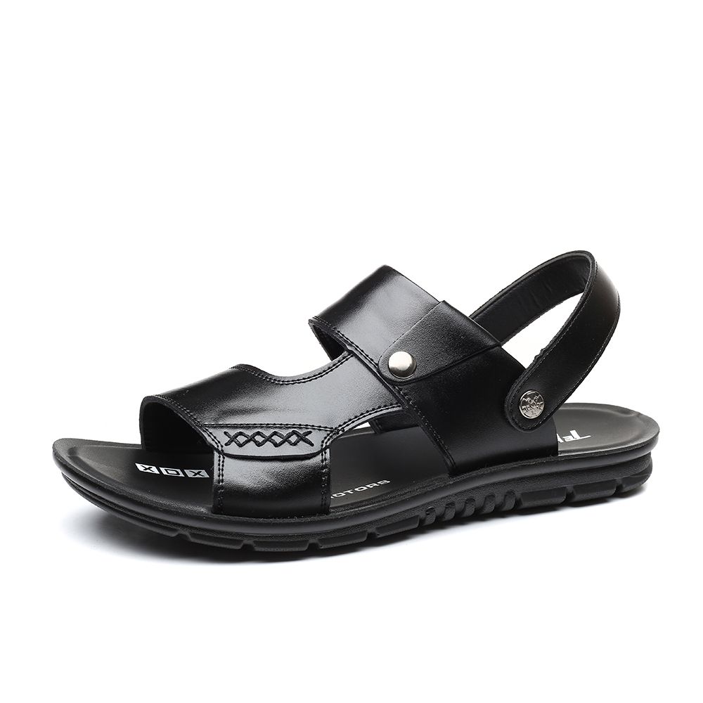 New Arrival Men's Summer Sandals Open-Toe Male Sandaly Outdoor Non-Slip Beach Casual Shoes Fashion Slippers Man Half_vogvips.com