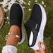 Half-Cup Cross-Border Dropshipping Women's Large Size New Casual Mesh Slip-On Lightweight Single Shoes_vogvips.com