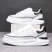 Men's Trendy Sports Casual Sneakers 2025 Spring New Style Height Increasing Thick Soled Soft White Shoes for Students Couples_vogvips.com