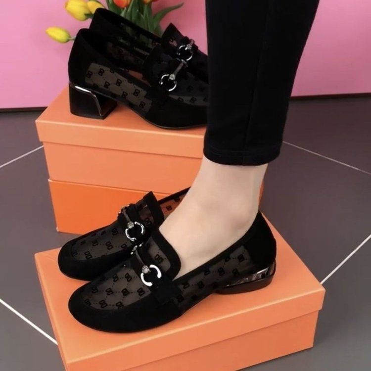 Genuine Mesh 2025 New Hollow Thin Sandals Summer Flat Soft Sole Loafers Low Heel Leather Shoes_vogvips.com