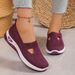 2025 Spring Summer Cross-Border Plus Size Casual Comfortable Women's Slip-On Mesh Shoes For Ladies And Moms_vogvips.com
