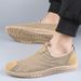 Men's Breathable Mesh Slip On Shoes Summer Hollow Out Casual Walking Shoe Non-slip Rubber Sole Lightweight Comfortable_vogvips.com
