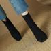 Winter High Heeled Ankle Boots For Women Square Toe Slimming Fashion Suede Patchwork Zipper Retro Chunky Heel Plus Size_vogvips.com