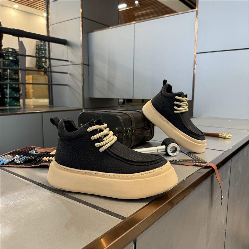 2025 New Men's Thick-Soled Martin Boots, FashiNewable Versatile Sneakers, Sports Casual Shoes, Trendy Shoes With_vogvips.com